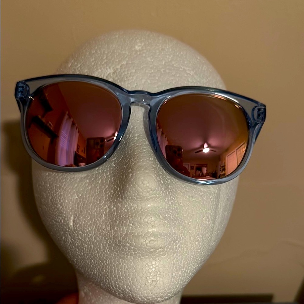Stylish Blenders Eyewear Pacific Grace Polarized Blue Framed Sunglasses